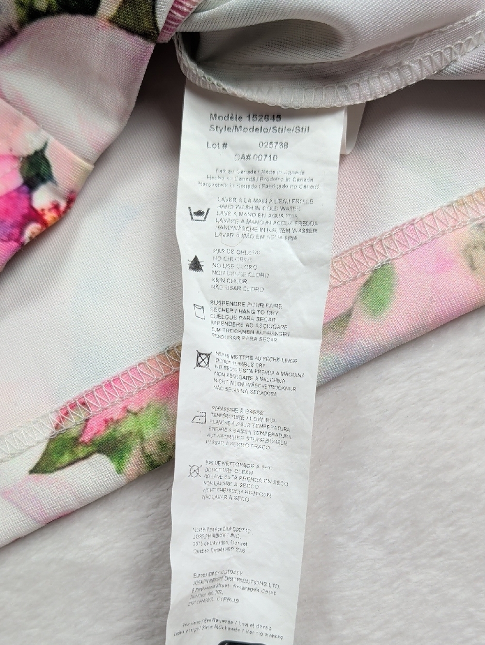 Joseph Ribkoff Floral Blazer 152645 Pastel 3/4 Sleeves Fitted Jacket Size 8 - Picture 10 of 13